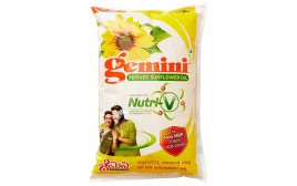 Gemini Refined Sunflower Oil   Pouch  1 litre